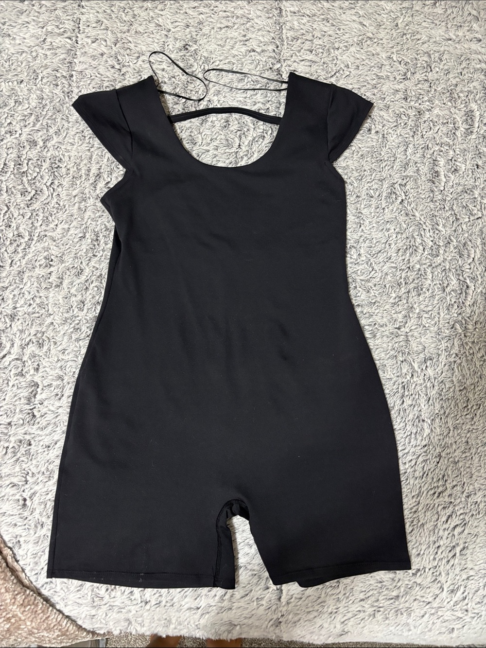 Tilly's Black Short Sleeve Romper Jumpsuit